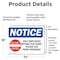 Signmission Only Employees Beyond This Point! Sign, Vinyl Decal, 24in W x 18in L, 2PK OS-2PACK-NS-D-1824-L-16995 - alternate 4